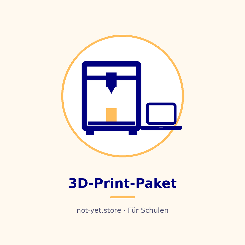 3D Print Paket für Schulen Komplett mit Computer und didaktischen Material