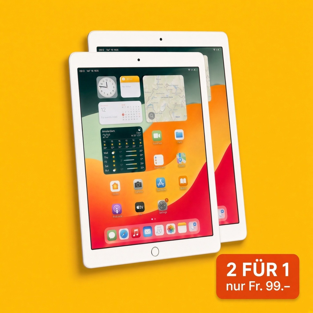 Allzweck-Hit: 2 für 1 refurbished Apple iPad 6th Gen 32GB (Weiss)