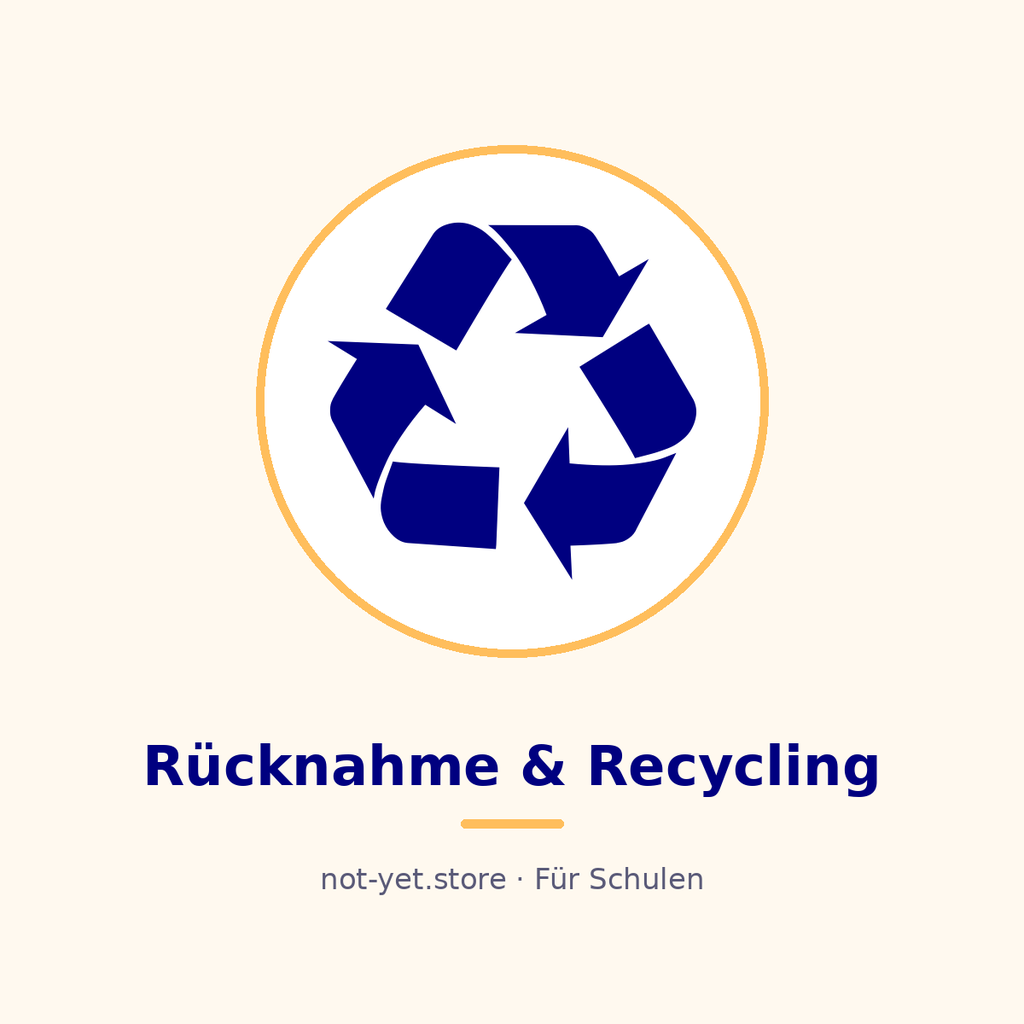 Rücknahme und Recycling alter Schulgeräte (Gutschrift)
